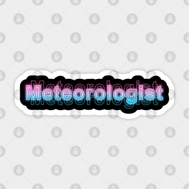 Meteorologist Sticker by Sanzida Design